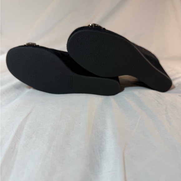 Coach Issy Black Wedge Shoes size 7.5 - Picture 6 of 7